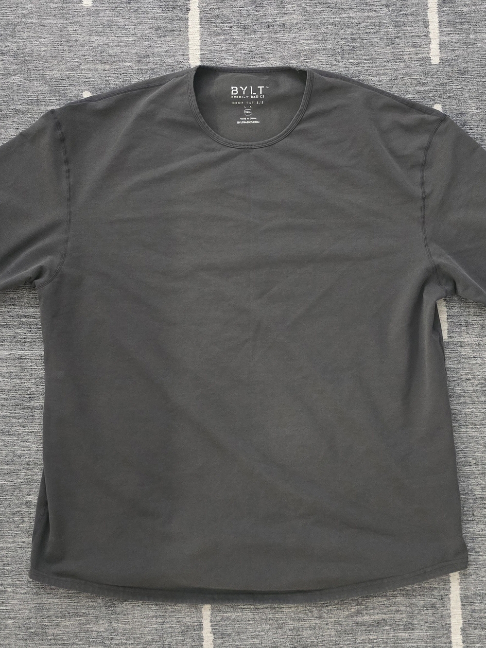 Men’s BYLT Charcoal Crew Neck T-Shirt